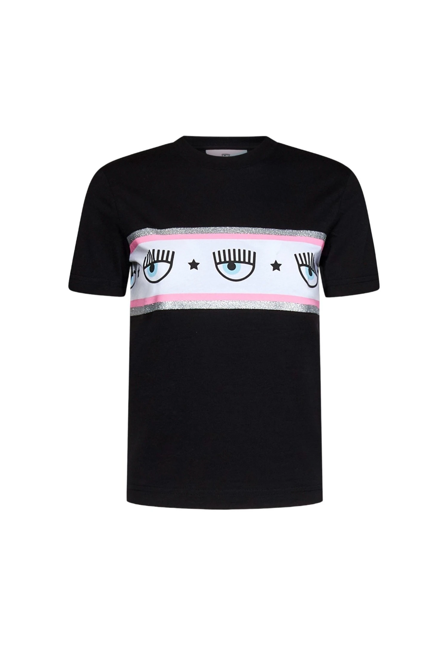 Chiara Ferragni T-Shirt Con StampaNero Donna T-shirt E Top CHV23G01D-Q11 1 Chiara Ferragni T-Shirt Con StampaNero Donna T-shirt E Top CHV23G01D-Q11