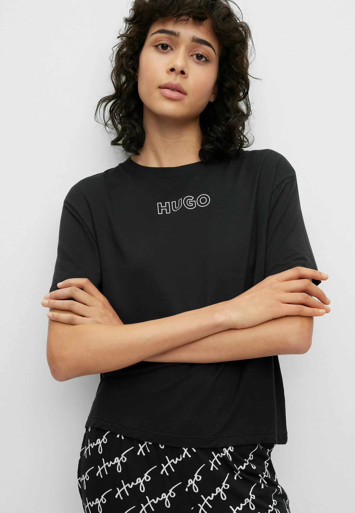 Hugo UniteMaglia Del PigiamaBlack One Donna Intimo Notte E Loungewear HU781Q00F-Q11 4 Hugo UniteMaglia Del PigiamaBlack One Donna Intimo Notte E Loungewear HU781Q00F-Q11 - immagine 4