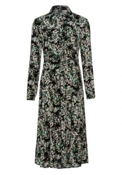Zero Mit Blumen - Abito A Camicia - BlackGreen -Moda Femminile c58d5329f3d446d881ea0e4de3bd0da1