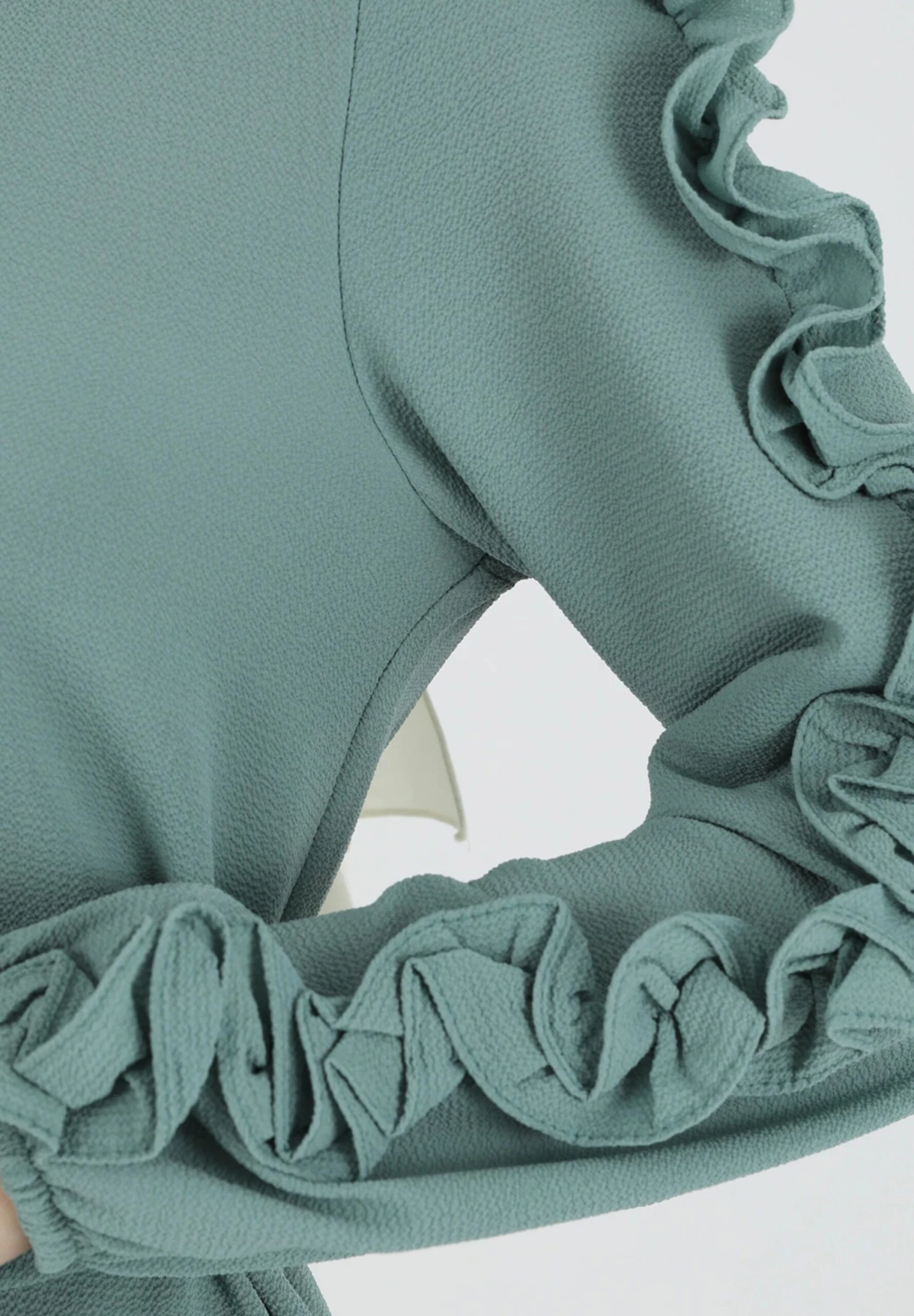 Frill Detailed Tavin - Tunica - Green 5 Frill Detailed Tavin - Tunica - Green - immagine 5