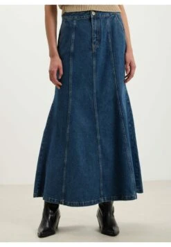 Lunga In Con Balza- Gonna Lunga - Blu