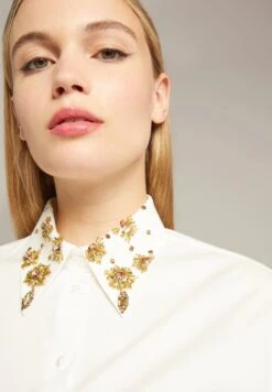 ELENA MIRO Con Collo Ricamato - Camicia - Bianco -Moda Femminile d4123c7d5a4e4a768933e48b2a39501b
