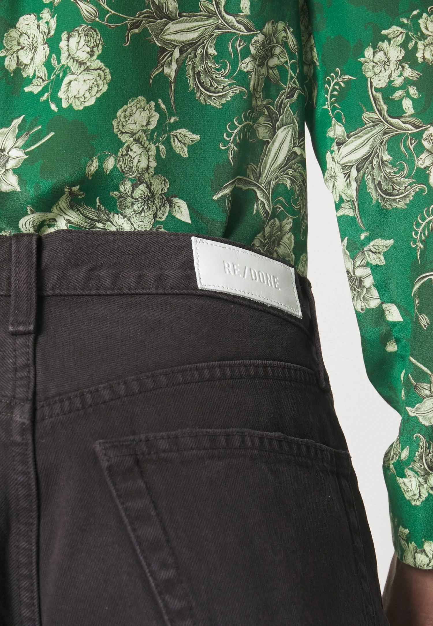 RE/DONE 90S Low Slung - Shorts Di Jeans - Washed Black 7 RE/DONE 90S Low Slung - Shorts Di Jeans - Washed Black - immagine 7