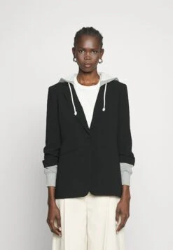 Cinq A Sept Hooded Khloe BlazerBlack/Heather Grey Donna Giacche E Blazer CIG21G010-Q11