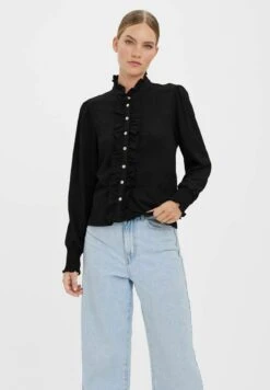 Vero Moda Gerüschtes - Camicia - Black
