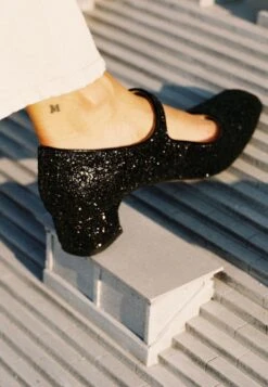 Dora - Scarpe Da Sposa - Black Glitter