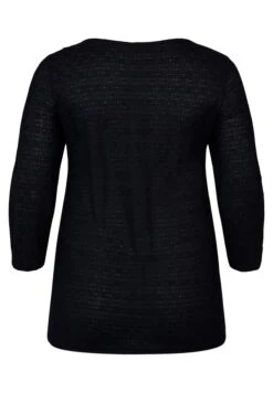 Zizzi Tight-Fitting With Ruffled DetailCamicettaBlack Donna Camicie E Bluse Z1721E2LR-Q11 -Moda Femminile f58f05893c72400199dc1f3e217eac00