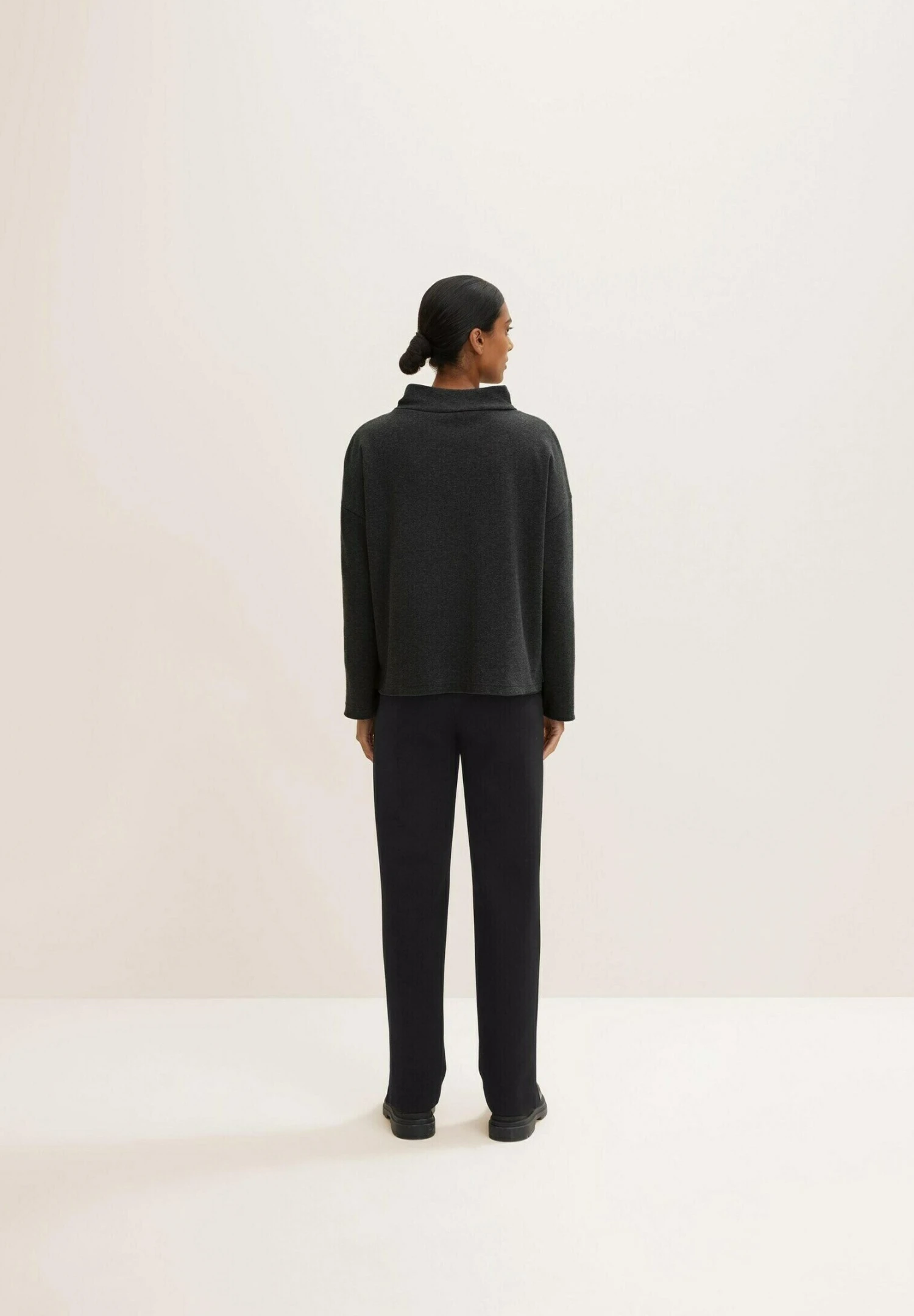 Tom Tailor FelpaEvident Anthracite Melange Donna Felpe TO221I0S7-C11 3 Tom Tailor FelpaEvident Anthracite Melange Donna Felpe TO221I0S7-C11 - immagine 3