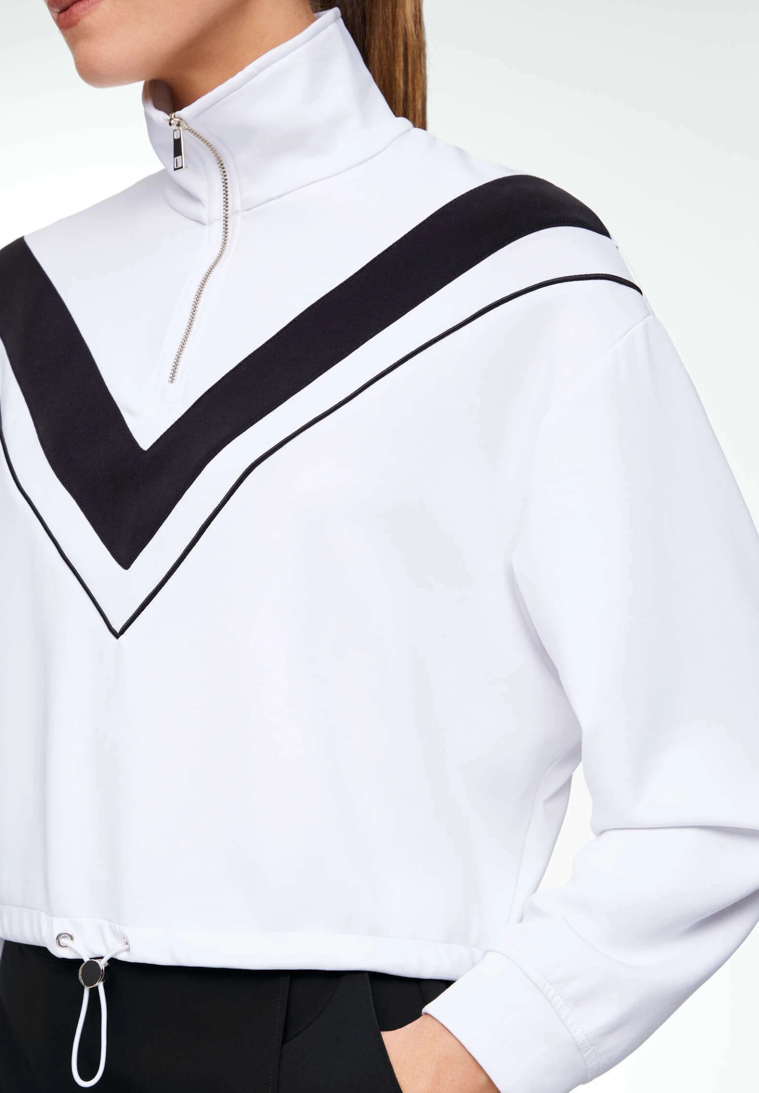 Oysho Adjustable With Piping - Felpa - White 5 Oysho Adjustable With Piping - Felpa - White - immagine 5